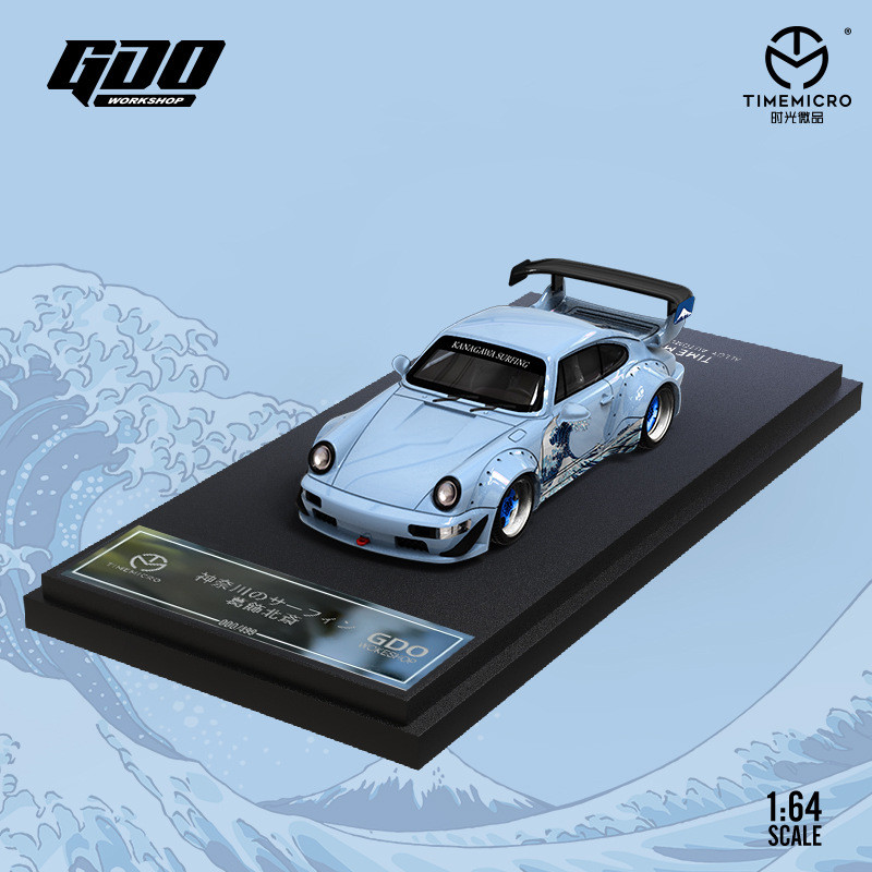 TimeMicro&GDO-TM 1/64 Porsche RWB 964 KANAGAWA SURFING Modelos de