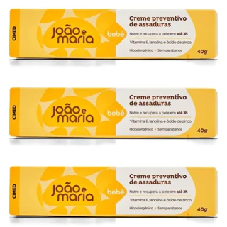 KIT C/ 3UN POMADA DE BEBE JOAO E MARIA CIMED 40G
