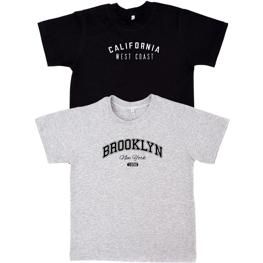 Kit 2 Camisetas Infantil Menino 100% Algodão Premium preto 4 ao 14 ...