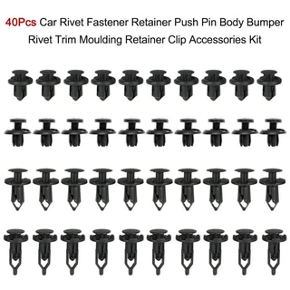 【 MOTORLAND 】 40pcs Carroçaria De Plástico Rebite De Pino De Fixação De Clip De Sortimento Para Carro