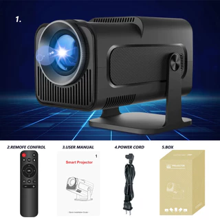 Mini Projetor Hy320 Salange Megatronics 4k, Android 11, Wifi 6, Bt5.0,1080p,720p Projetor Inteligente 4K FHD 1080P Suporte 10000 Lumens