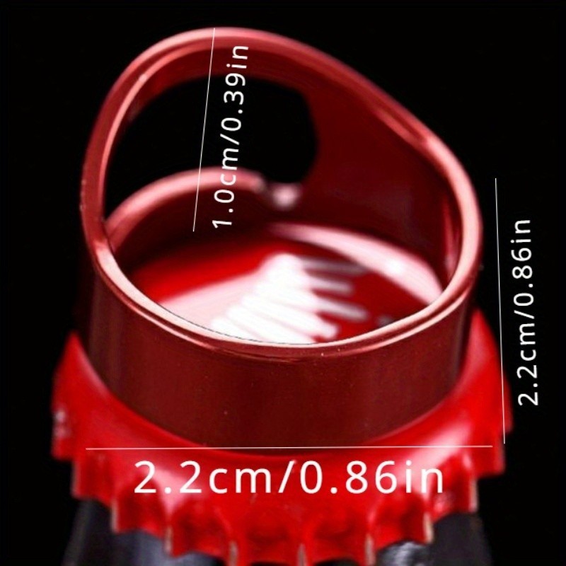 1pc 22mm Anel Abridor De Garrafas Criativo , De Aço Inoxidável