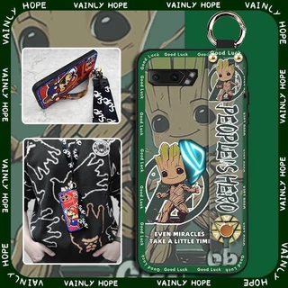 Para Asus ROG Phone 8 Pro 7 6 5 5s 3 Zenfone 9 10 8 Max Shot Cute Pattern Soft TPU Caixa De Telefone Celular Anti-Queda Com Alça De Pulso E Cordão Mulheres Homens