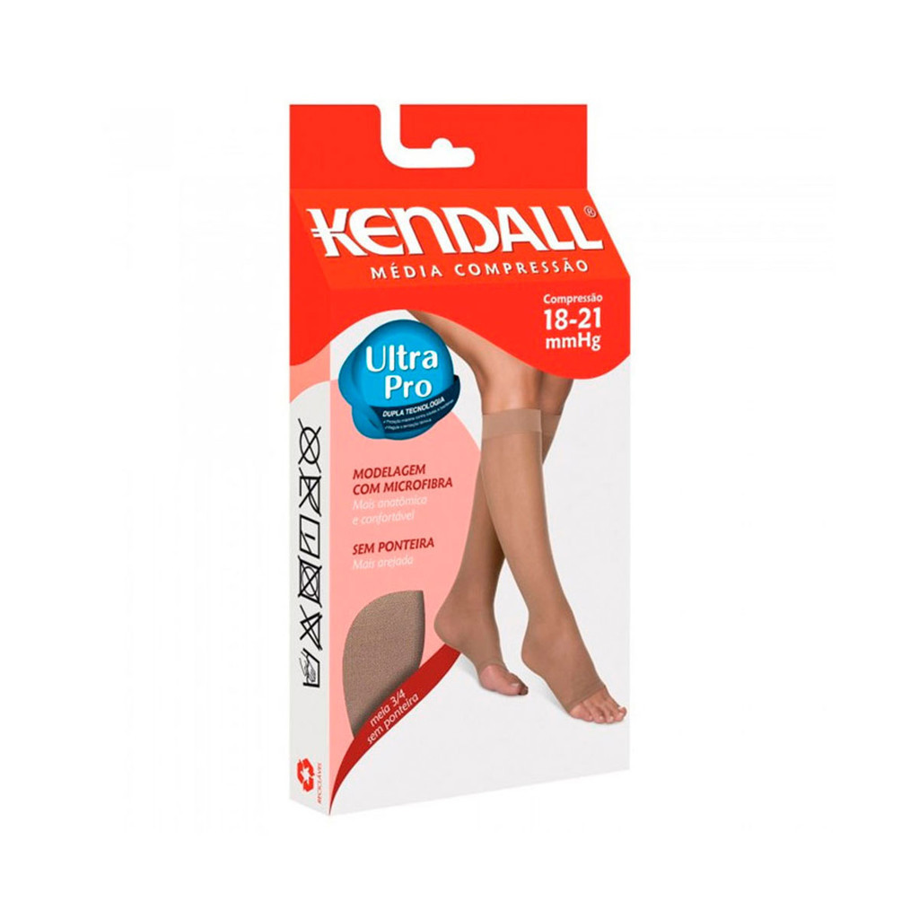 Meia 3/4 sem Ponteira Média Compressão 18-21 mmHg Kendall