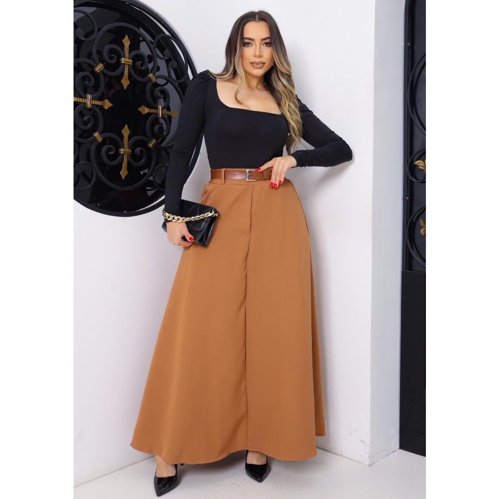 Saia Maya Saia Longa De Viscose Plus Size Saia Longa Rodada