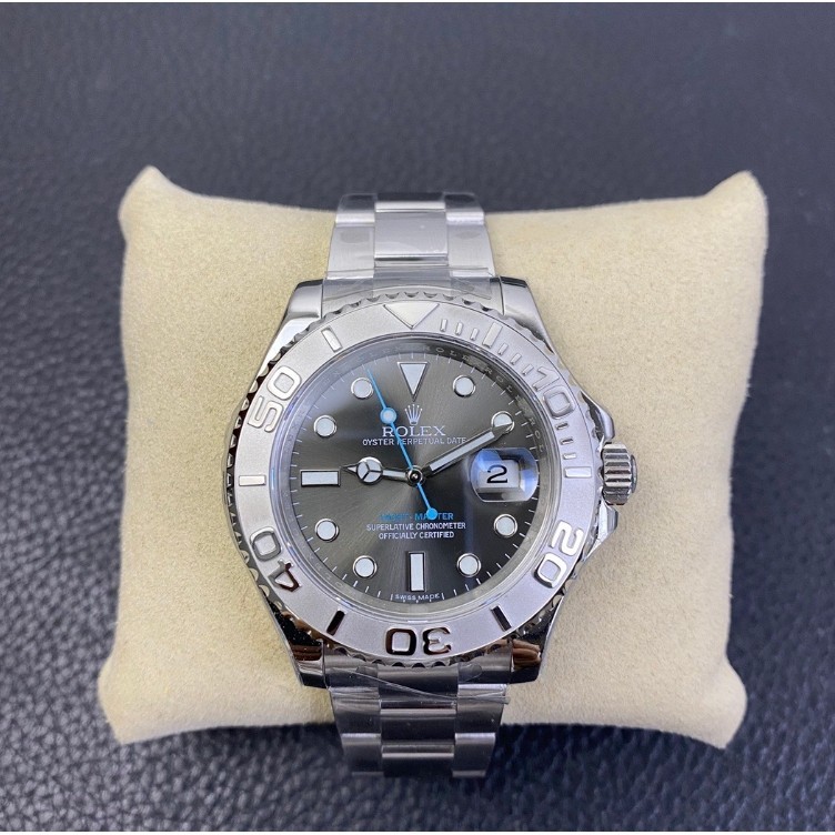 Relógio de Moda Clássico Rolex Yacht-Master Clássico para Homens, Relógio Mecânico Automático de Luxo de Luxo de Alta Qualidade de Discagem Cinza Relógio Mecânico de Luxo de Alta Qualidade de Aço Inoxidável Relógio Relógio Relógio Casual para Homens