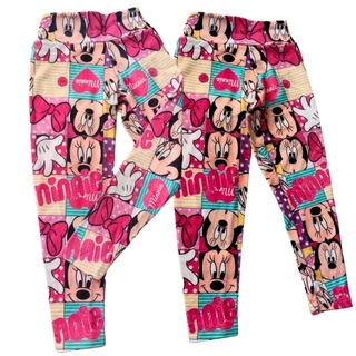 Kit C/2 Calça Legging Suplex Apeluciada com estampa personagem menina