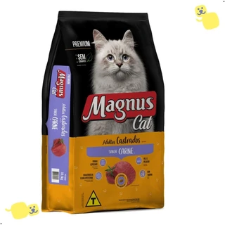 Ração Magnus Cat Premium Gato Adulto Castrado Carne 10,1Kg