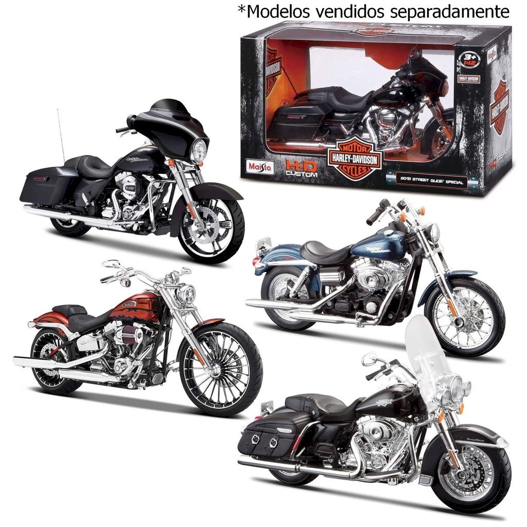 Maisto ハーレー 1/12 H-D CUSTOM 9台セット 未使用 Moto Harley Davidson - HD Custom - 1/12 - Maisto | Shopee Brasil