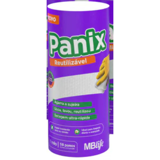Kit Pano Panix -Toalha Branco Wiper Reutilizável - 20.5x21.5cm C/58 ...