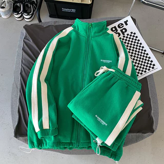 Conjunto Masculino De Capuz E Calças De Treino De Duas Peças