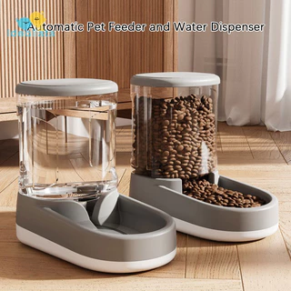 Idealistas Distribuidor Automático De Água Para Cães E Gatos Comida Com Tigela De Animais De Estimação Grande Capacidade Nice