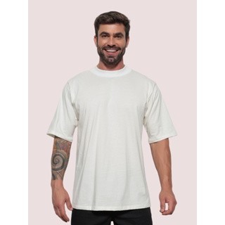 Camisa Oversized Masculina Gola Grossa Basica Manga Maior Moda Gringa ...
