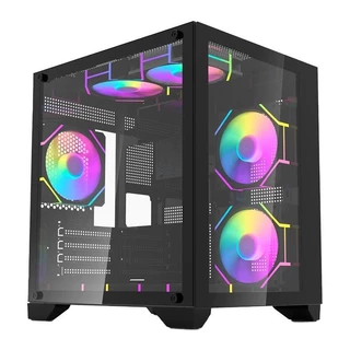 Gabinete Gamer Aigo C270, Mini-Tower, Lateral de Vidro, Preto, C270-BK em Oferta na Shopee