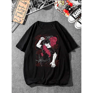 Camiseta Fushiguro 2 Anime Camisa 100% Algodão Unissex Streetwear - Envio Rápido