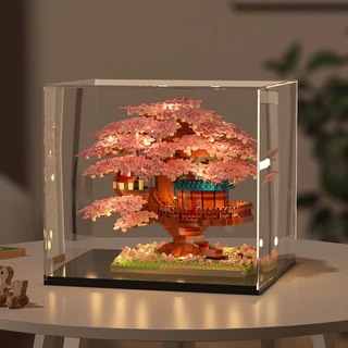 Novo Produto Blocos de Construção de Casa da Árvore Sakura Blocos de Construção de Bouquet Feito à Mão Conjunto Compatível com os Brinquedos Lego Presentes Infantis 3d Tridimensionais