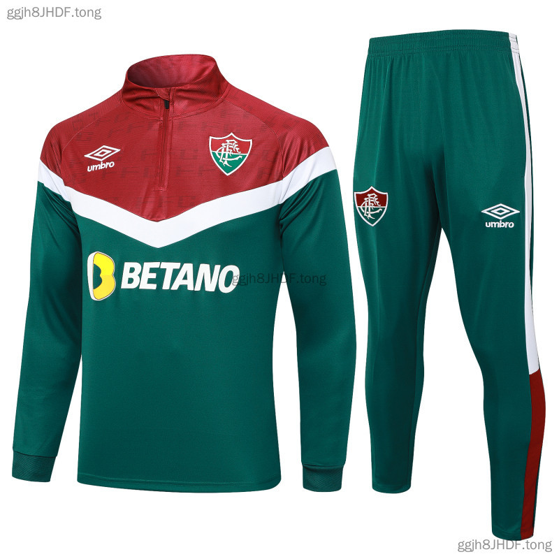 2023-2024 Estilo Fluminense Meio Zíper Camisa De Futebol Para Treinamento Interno E Externo 1 : 1S-XXL