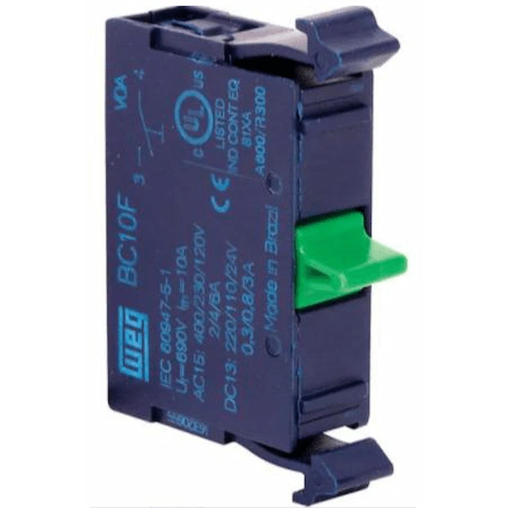 Bloco Contato AUX BC 1NA COMANDO E SINAL BC10F-CSW 12174912 | Shopee Brasil
