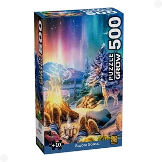 Quebra-Cabeça Puzzle Aurora Boreal 500 Peças 04569 - Grow