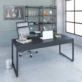 Mesa para Escritório Diretor Estilo Industrial 180cm Kuadra 