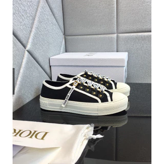 Bordado Dior Novo Estilo De Skate Feminino De Tênis Plano Tamanho 35-42