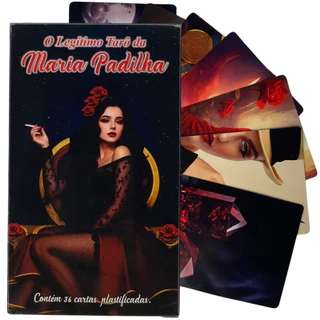O Legítimo Tarô da Maria Padilha 36 Cartas Plastificado e Manual em Portugues