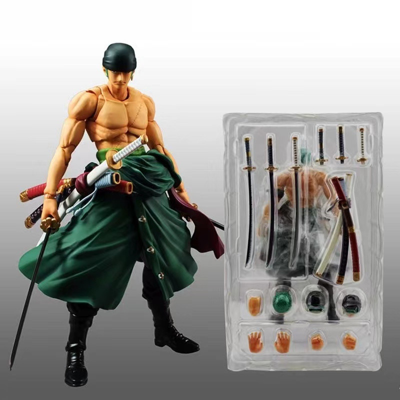 Anime One Piece Luffy/Ace/Zoro Articulados 18 Cm Bonecos Action