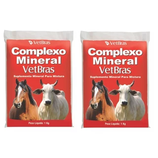 Complexo Mineral 2 Kg - Vetbras Suplementos Cavalos Bovinos