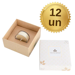 Kit 12 Vela Aromática Premium Lavanda C/1 Mini Vela Lembrancinha