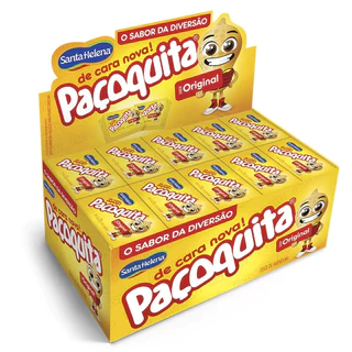 Paçoquita Quadrada Display De 1Kg Com 50 Unidades De 20g