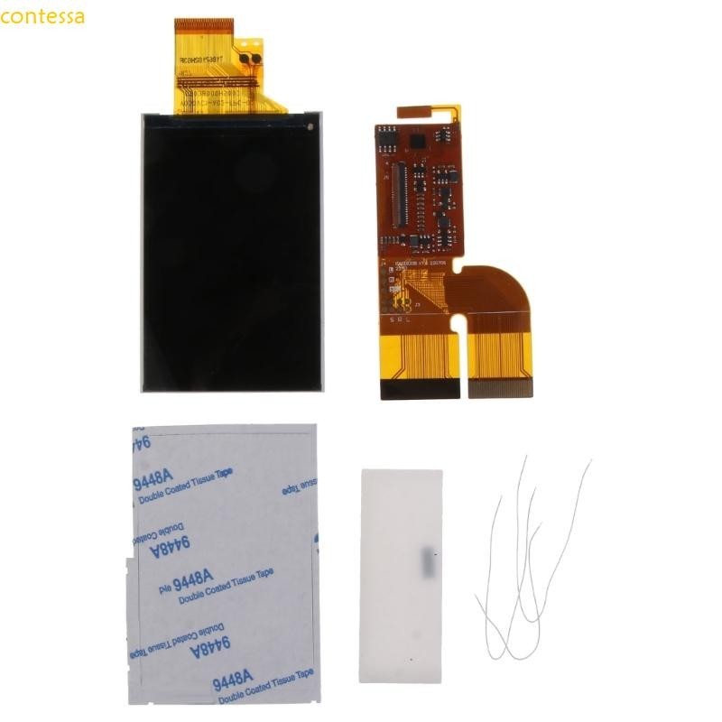 contessa IPS Tela LCD Com Fita Para Luz Fundo Brilho Gameboy Advance