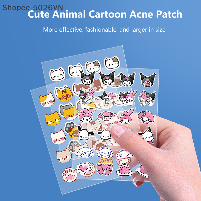 【 WES 】 20/24Pcs Acne Pimple Patch Sticker Removedor De Borbulhas Ferramenta Máscara Facial Sanrio Cartoon Hidden (VN)