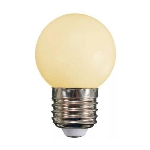 Kit 20 Lâmpada Bolinha Bulbo Led 1w E27 Branco - Decoração