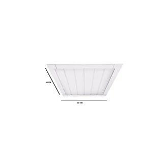 Kit Alçapão Forro PVC 60x60 Branco Gelo e Neve