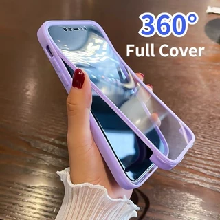 Capa 360 Para Samsung Galaxy A05 A05s A03 A15 A25 A35 A55 A14 A24 A34 A54 A13 A23 A33 A53 A73 A12 A22 A32 A52 A72 Frente De Corpo Inteiro + Tampa Traseira