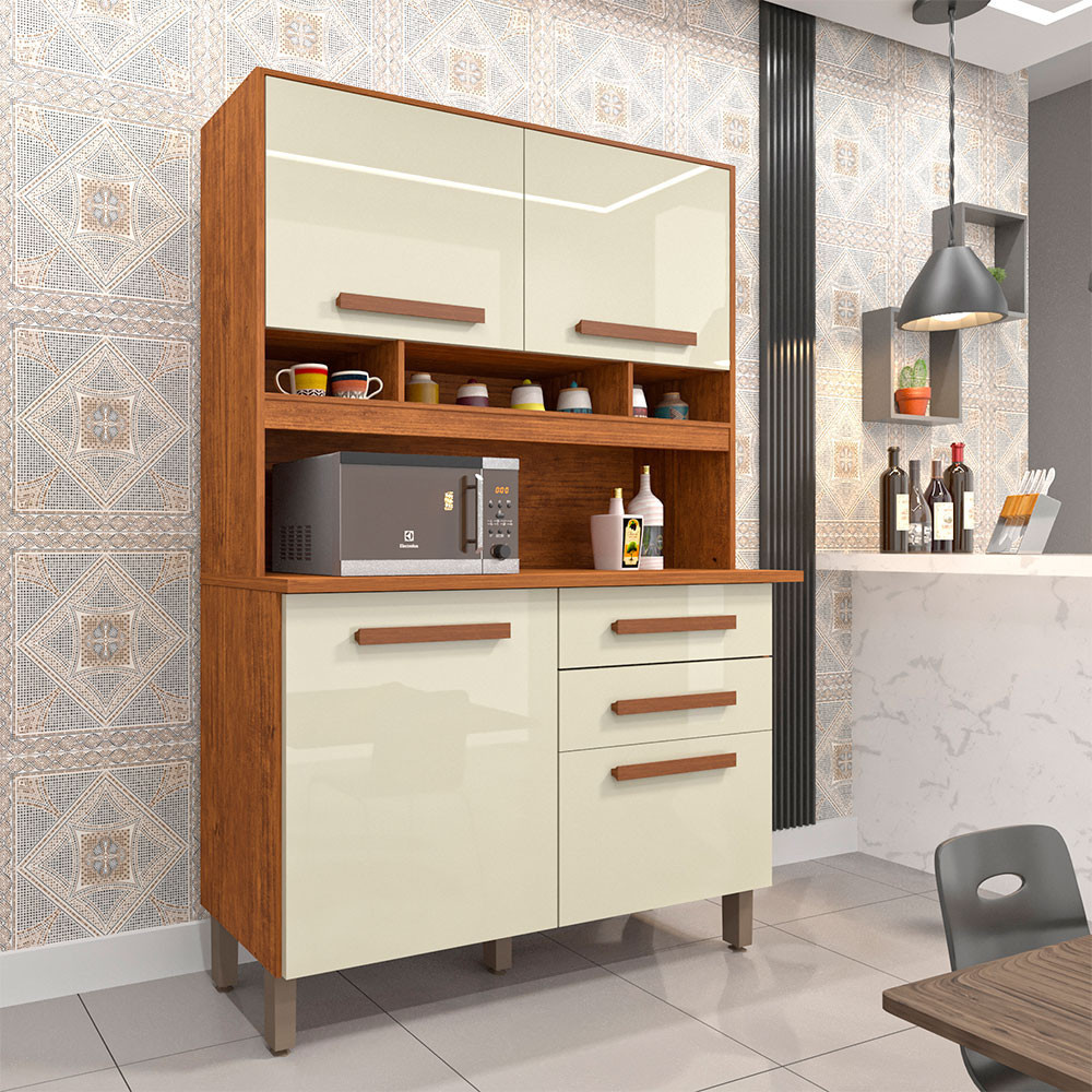 Cozinha Compacta 4 Portas 2 Gavetas Sofia Plus Imop