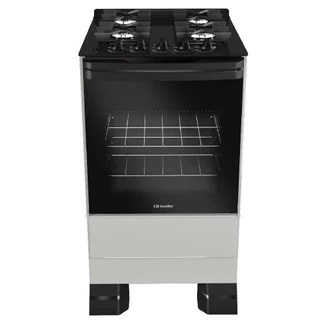Fogão Mueller 4 Bocas Titanio Bivolt Mesa De Vidro Grades Ferro Fundindo MFV4BF em Oferta na Shopee