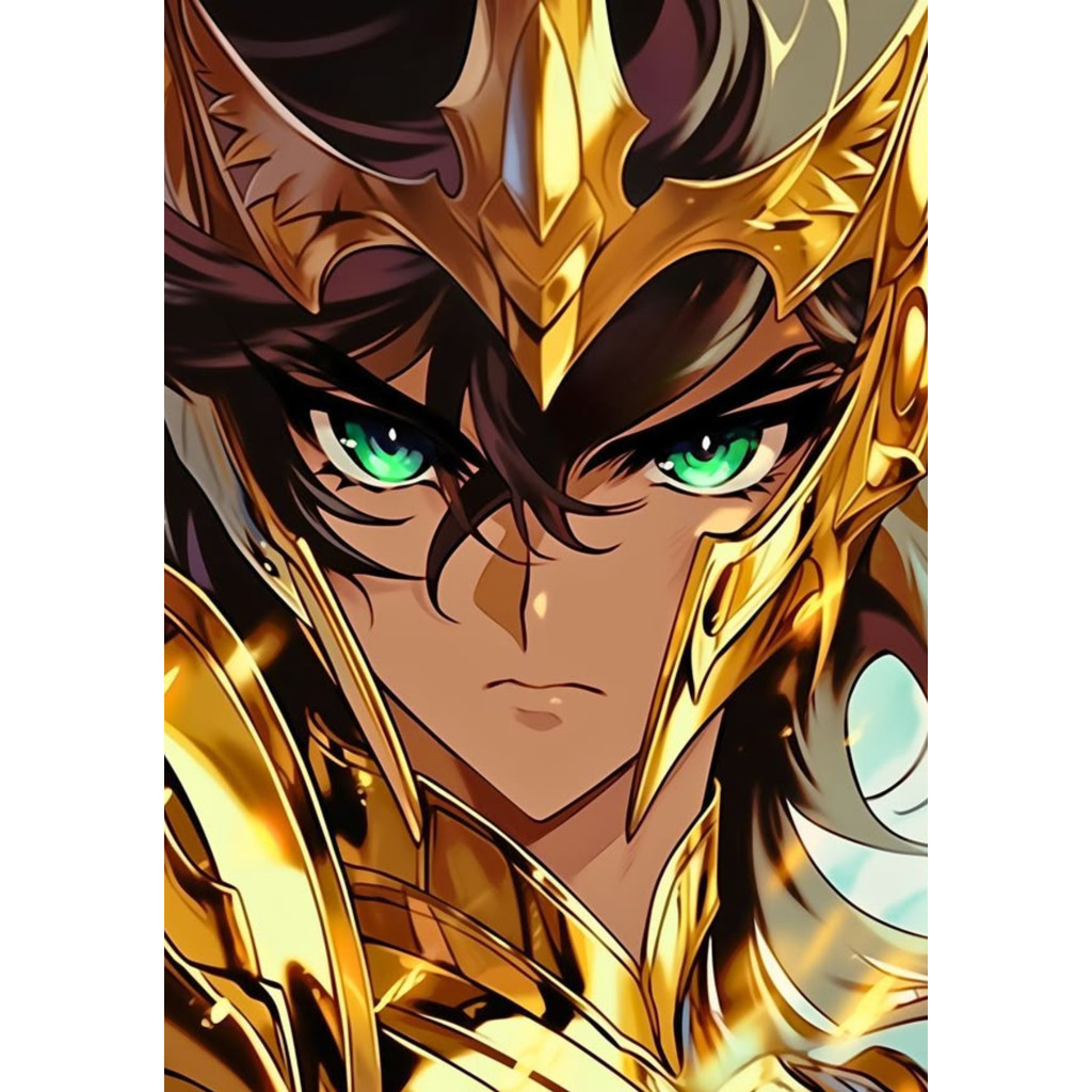 Quadro Decorativo Cavaleiros Do Zodíaco Anime Retro CDZ | Placa