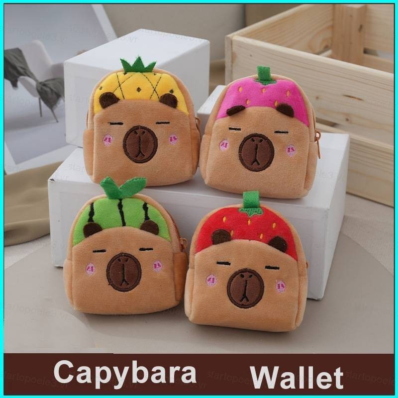star3 Capybara Cartoon Cute zero Carteira De Pelúcia Boneca Fone De ...