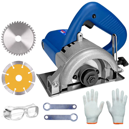 Serra Mármore 1200w Profissional Corta Piso Granito Ceramica Ferro Madeira Concreto Potente Tipo Makita Com Disco 110 22