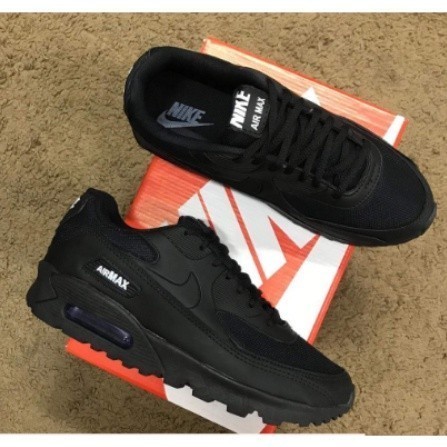 Tênis Masculino Air max 90 Preto Caminhada Academia Corrida Esporte - Envio Mais Rápido