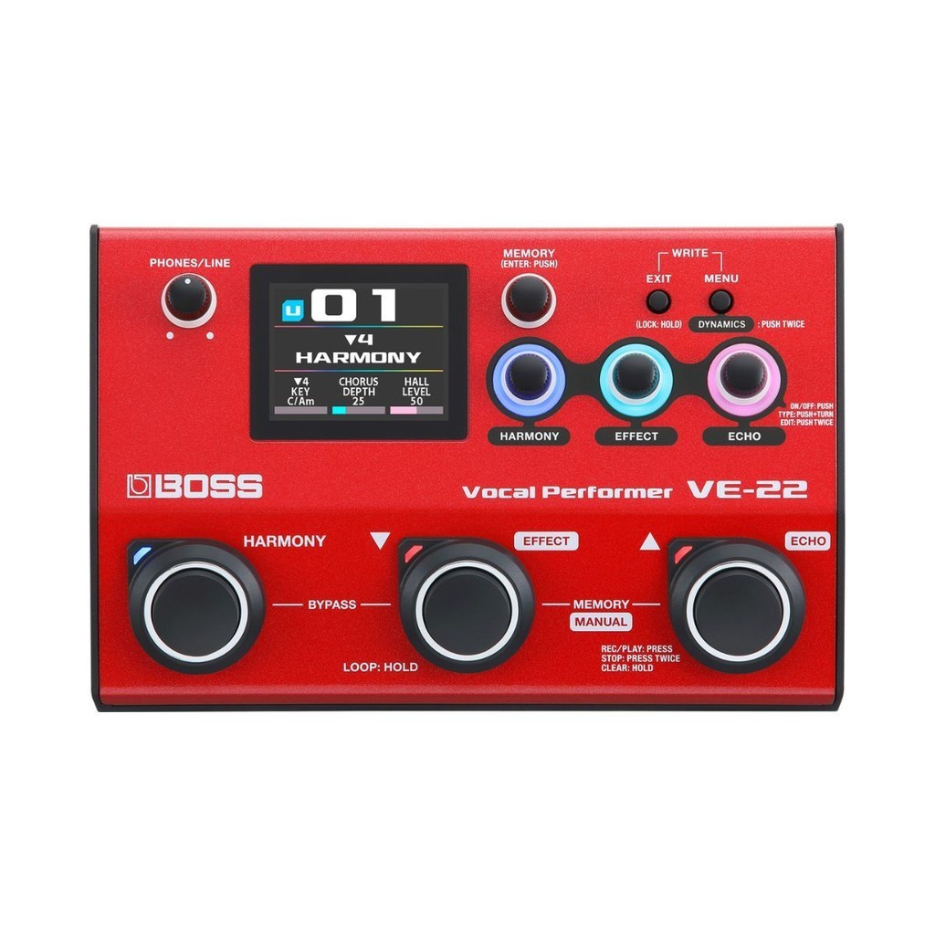 Pedal Boss Processador Vocal Ve 20 Efeitos Voz Ve20 Original