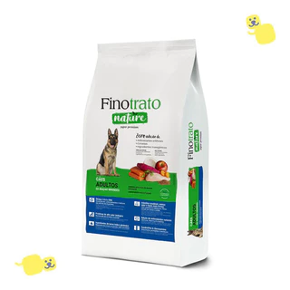 Alimento Finotrato Nature 15Kg Ração Cães Adultos Raças Grandes Super Premium Proteína Bruta 24% Pet