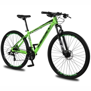 Bicicleta Aro 29 KRW Alumínio Shimano TZ 24 Velocidades Freio Hidráulico Suspensão Mountain Bike KR8