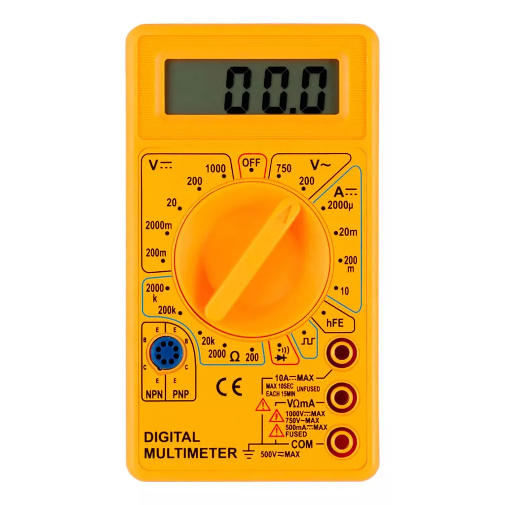 Multímetro Digital Pro C/ Cabo Teste Portátil+ Bateria E Bip | Shopee ...