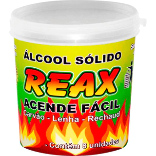 Reax acende facil - alcool solido p/ churrasqueira