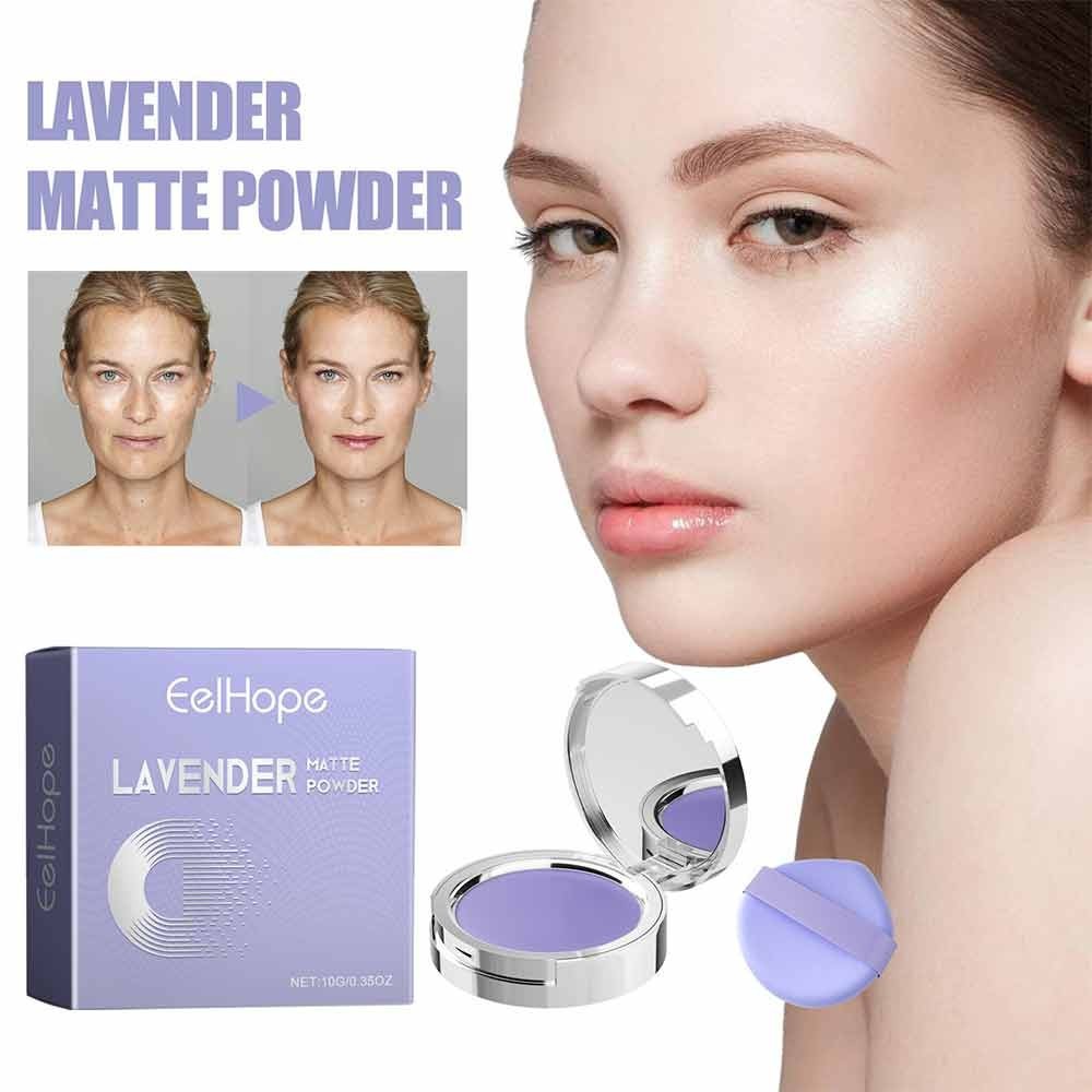 Chillab Lavender Matte Powder,Oil Control Face Pressed Powder,Lavender ...