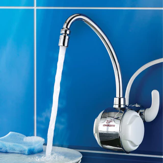 Torneira Elétrica Versátil De Parede Branca Cromada 127V 4500W Lorenzetti Bica Móvel Prática 3 Temperaturas Cozinha