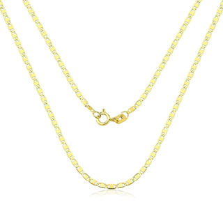 Corrente masculina piastrine 60cm 2mm ouro 18k - 750 em Oferta na Shopee