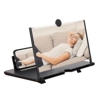 Lupa de tela do telefone 3D dobrável de 12 polegadas
